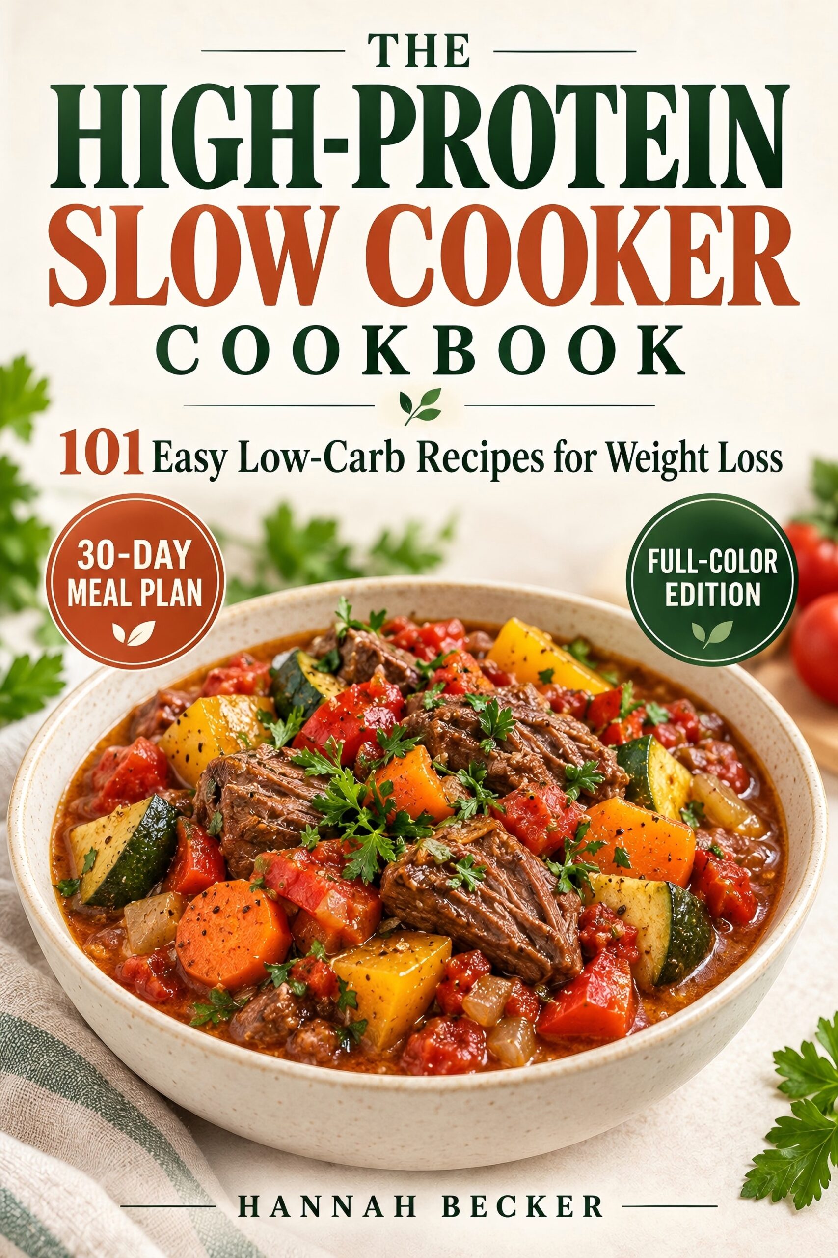 The High-Protein Slow Cooker Cookbook for Weight Loss